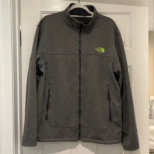 Men’s Northface gray zip up jacket size XL